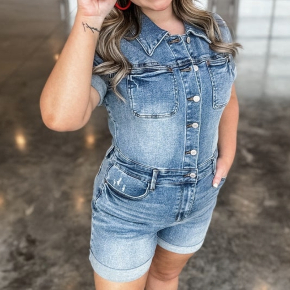 Judy Blue Denim Romper